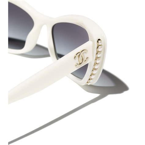 chanel clip on sunglasses uk|chanel sunglasses with white trim.